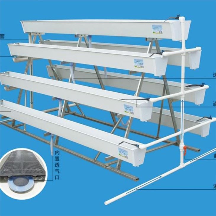 A Frame Vertical Farming Gutter Planting Trough